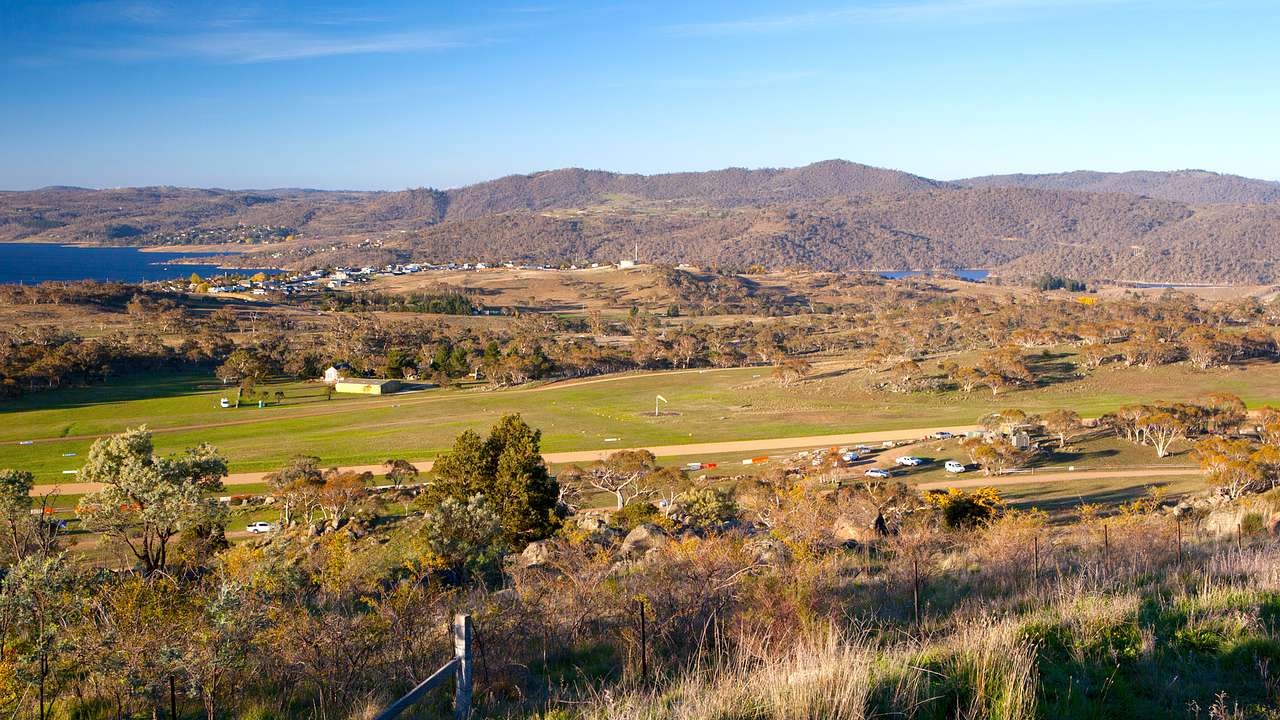 View of green Jindabyne, NSW, Australia