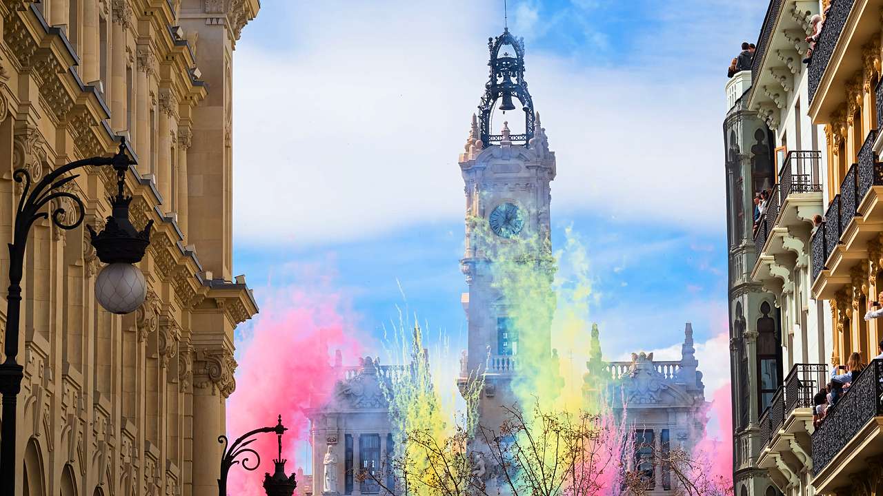 The downtown area is where to stay in Valencia during the celebration of Las Fallas
