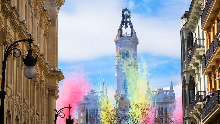 The downtown area is where to stay in Valencia during the celebration of Las Fallas