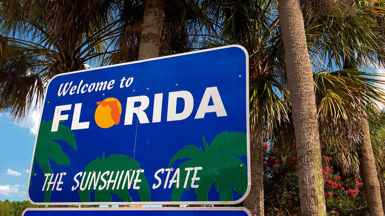 The Sunshine State is one of the iconic Florida nicknames seen on road signs