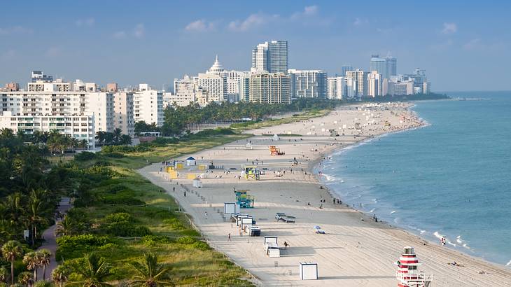 Parasailing is one of the fun things for couples to do in Miami, Florida