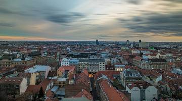 View over buildings in the City of Zagreb