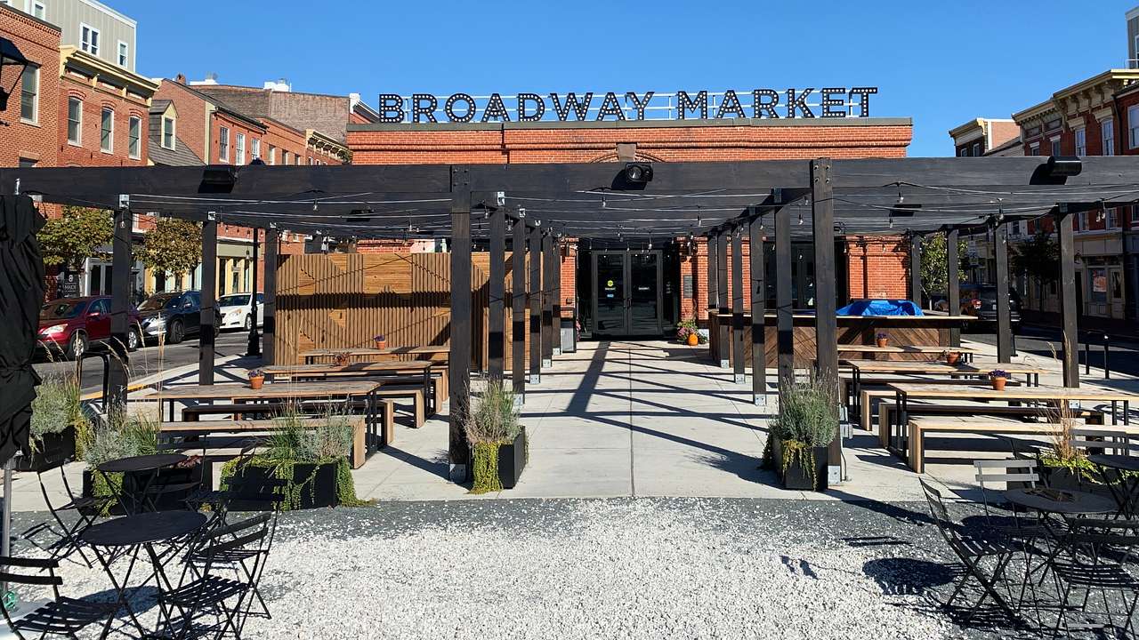 Going to Broadway Market is one of the fun date ideas in Baltimore, Maryland