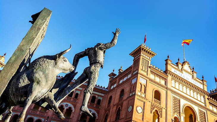 A famous monument in Plaza de Toros de Las Ventas, Madrid, Spain