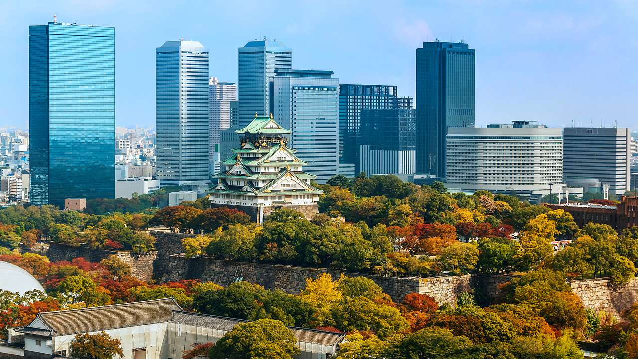 Osaka is where to stay in Japan to see medieval and new architecture