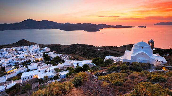 Plaka is where to stay in Milos, Greece, for nightlife