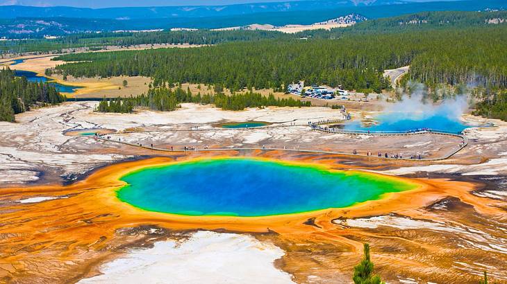 Geyser Hopping is one of the exciting things to do Wyoming