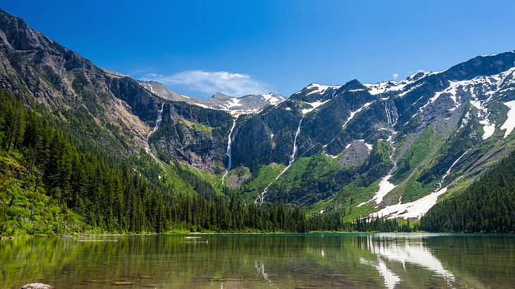 One of the most famous landmarks in Montana is Avalanche Lake
