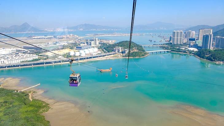 The cable car ride, Ngong Ping Village, Hong Kong