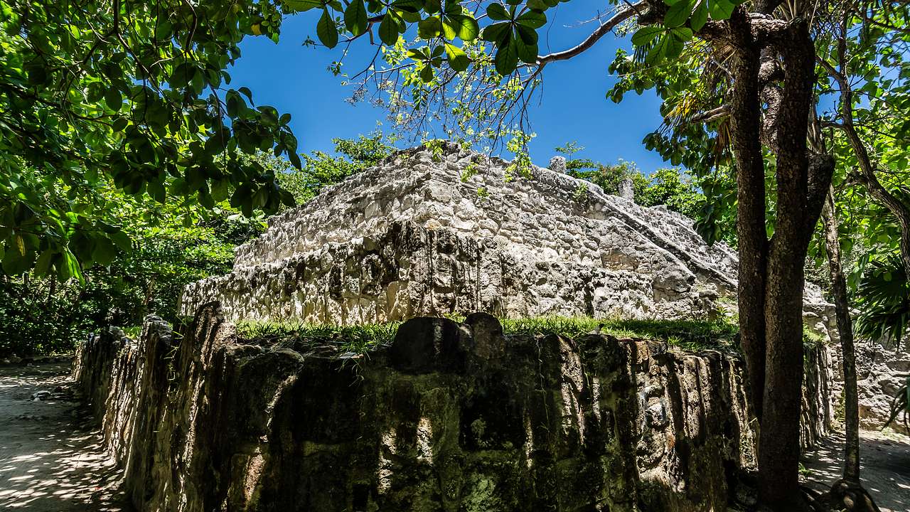 The ancient San Miguelito Ruins are one of the famous Cancun landmarks to see