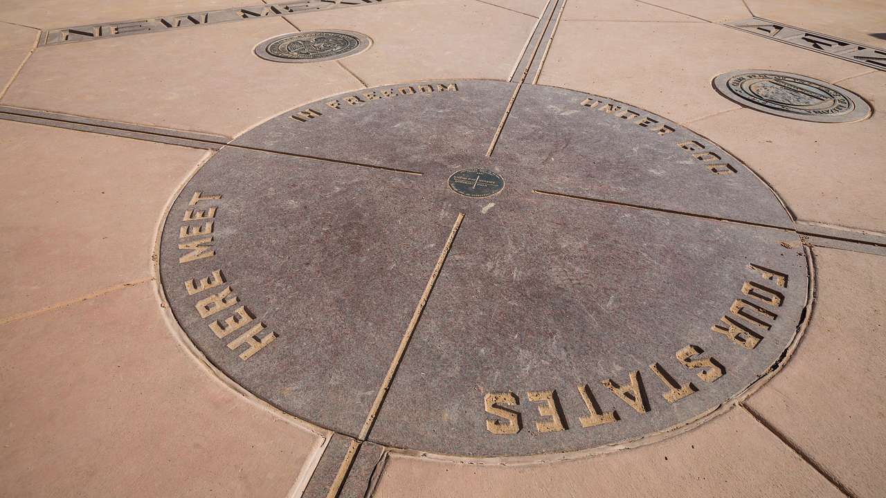 One of the most famous landmarks in New Mexico is the Four Corners Monument