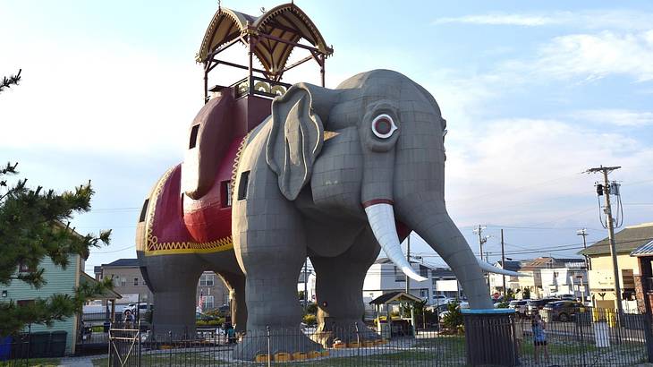 One of the quirky famous landmarks in New Jersey is Lucy the Margate Elephant