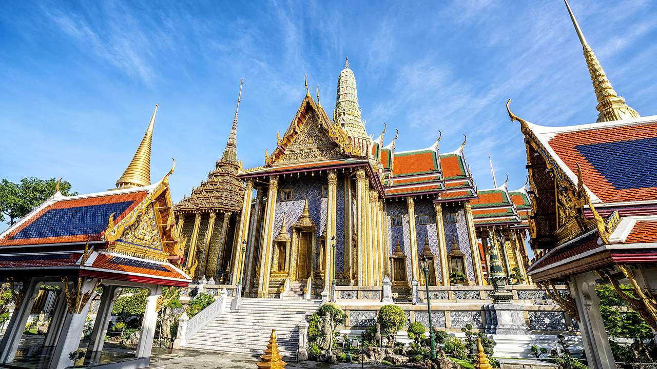 One of the most famous landmarks in Thailand is the Temple of the Emerald Buddha