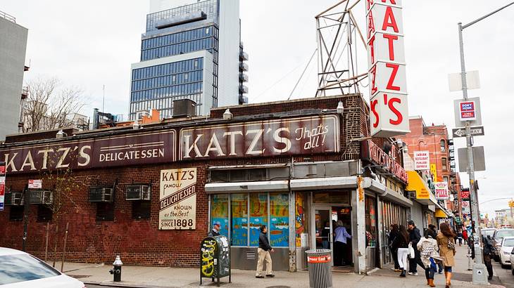 Katz's Delicatessen is one of the best non-touristy things to do in NYC