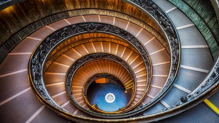 Winding Staircase, Vatican Museums, Vatican City, Rome, Italy
