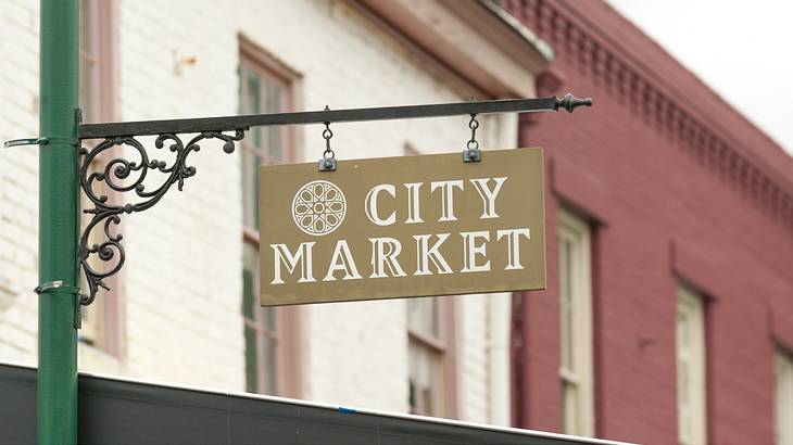 City Market sign, a must be on your 3 day Savannah itinerary