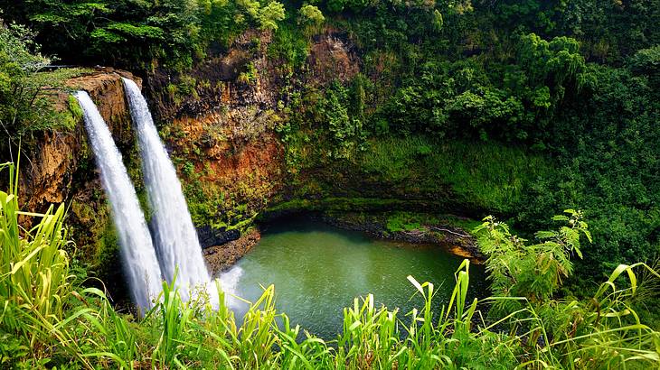 One of the fun things to do in Kauai is visiting Wailua Falls