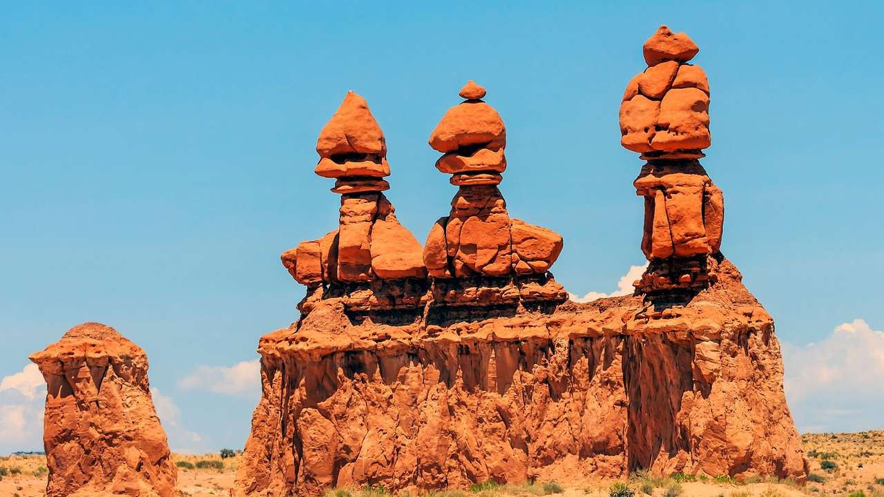 To experience Utah off-the-beaten-path, see the oddly-shaped red hoodoos