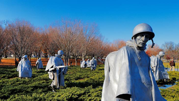 A must-see on your long weekend in Washington DC itinerary is the Korean War Memorial