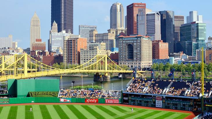 One of the fun outdoor activities in Pittsburgh, PA, is watching the Pirates play